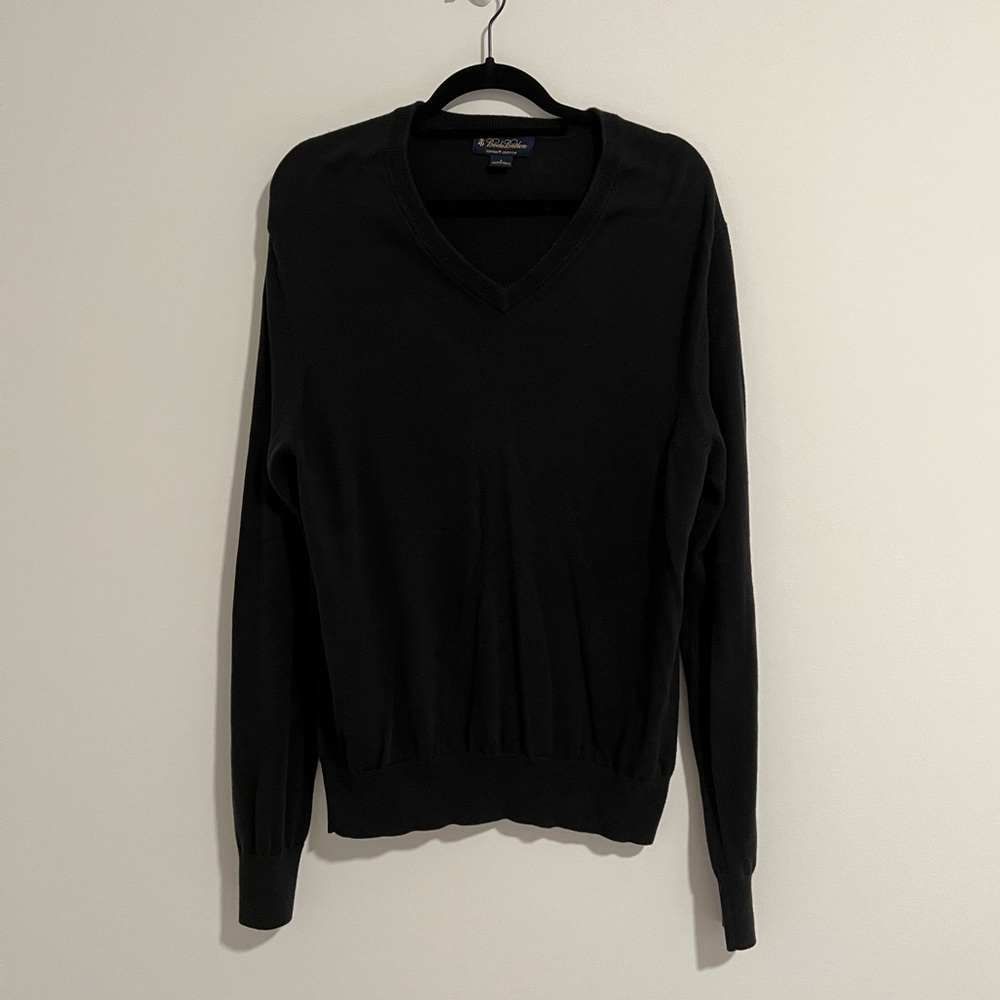 Brooks Brothers V-Neck Sweater - 100% Supima Cotton